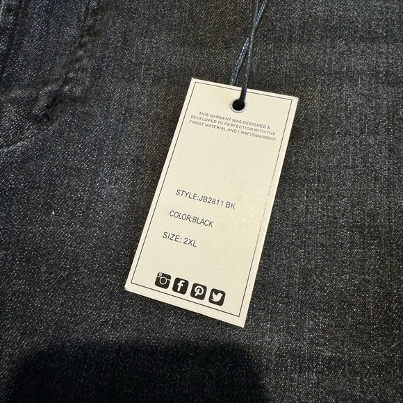 NWT Judy Blue Denim High Waist Frayed Hem Skirt Washed Black Size 2X NWT - Picture 4 of 5